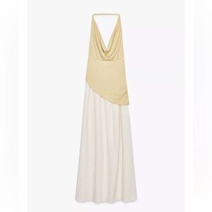 Zara Combination Halter Maxi dress